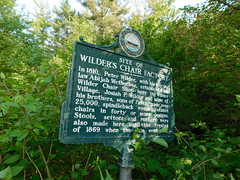 Site of Wilder's Chair Factory Historic Marker