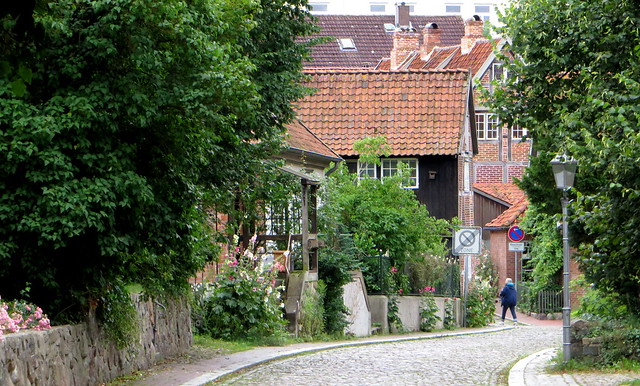 Au hasard des rues, briques et colombages, Ratzebourg, arrondissement du duché de Lauenbourg, Schleswig-Holstein, Allemagne.