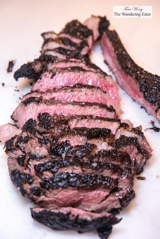 2.5-pound Ribeye Steak grilled on the binchotan