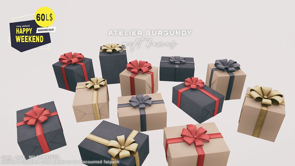 Atelier Burgundy . Gift Boxes HW