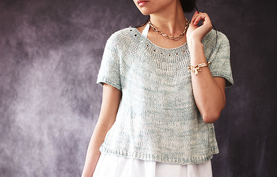 Luminous Summer by Minimi Knit Design is a simple tee worked from the top down.