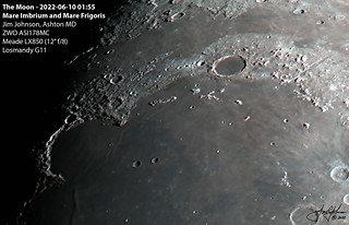 The Moon - 2022-06-10 01:55 UTC - Mare Imbrium and Mare Frigoris
