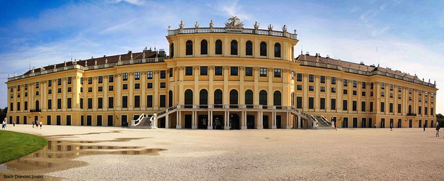 Front View Schönbrunn Palace, Vienna, Austria