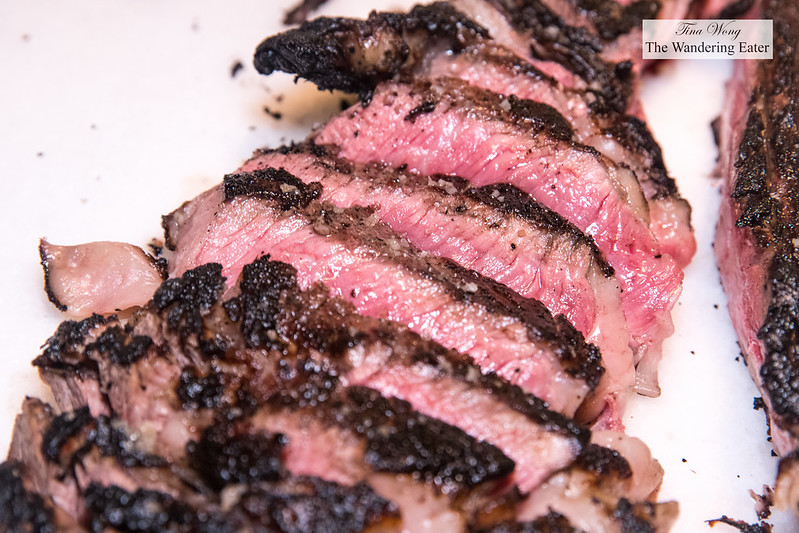 2.5-pound Ribeye Steak grilled on the binchotan