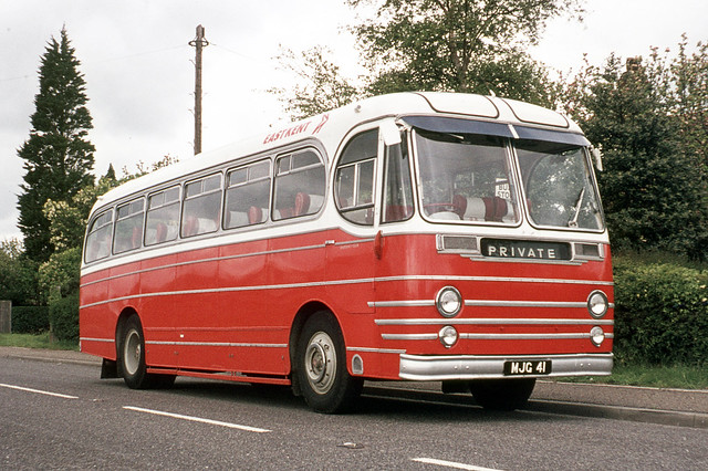 East Kent Road Car Co . MJG41 . St John’s Green , Kent . May-1975 .