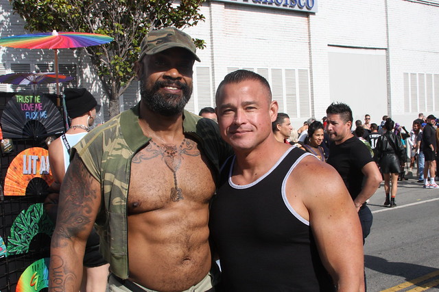 DOUBLE HOT MUSCLE STUDS ! photographed by ADDA DADA ! ~ FOLSOM STREET FAIR 2021 ! ( safe photo ) (50+ faves)