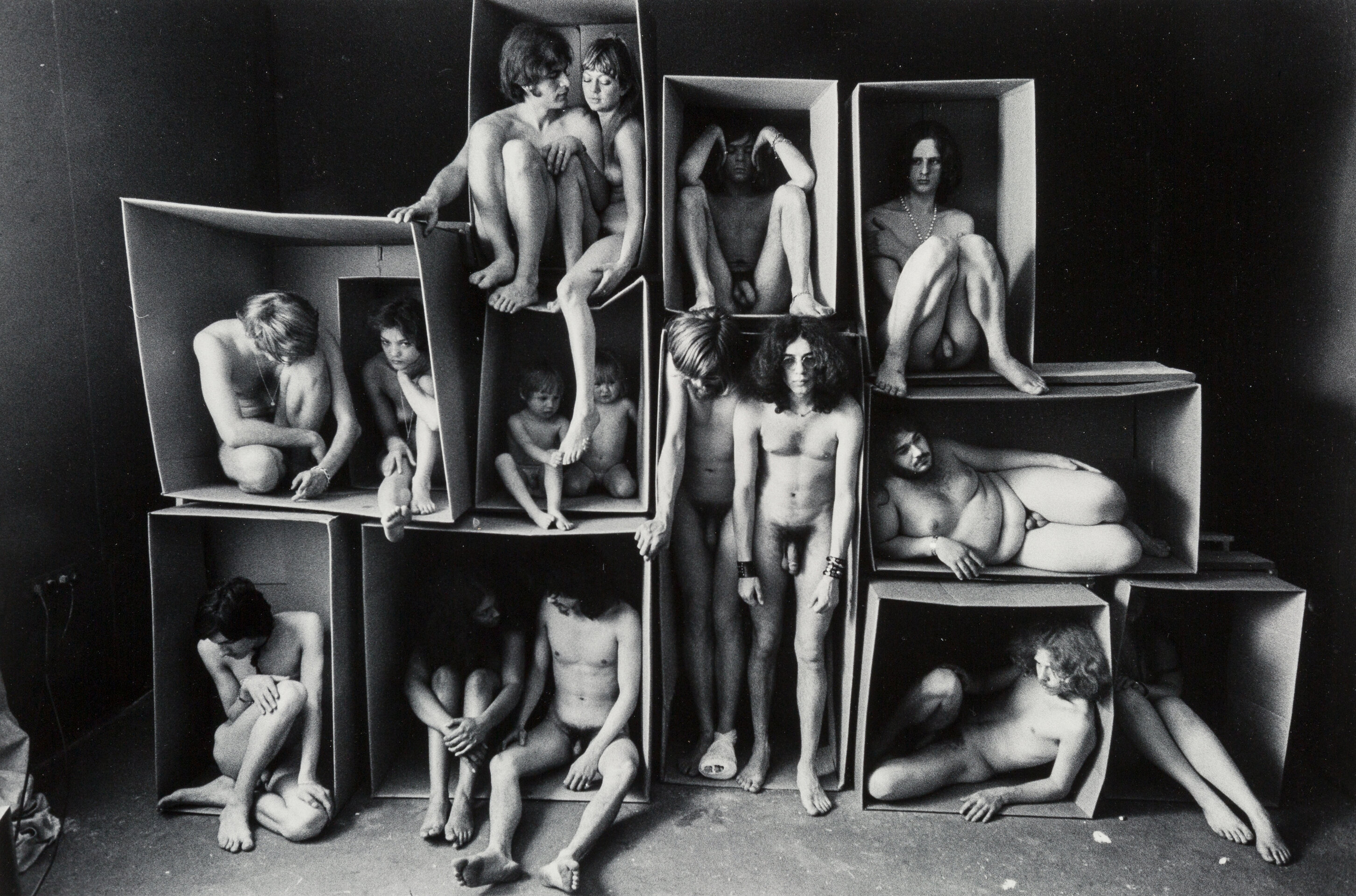 Will McBride's people in boxes, 1960s-1970s