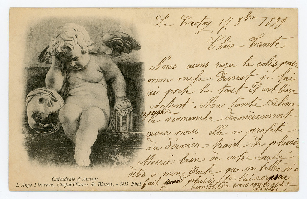 Illustration45-CPA-1899-L'Ange pleureur par Blasset