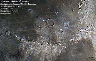 The Moon -2022-06-10 01:58 UTC - Montes Apenninus and Montes Caucasus