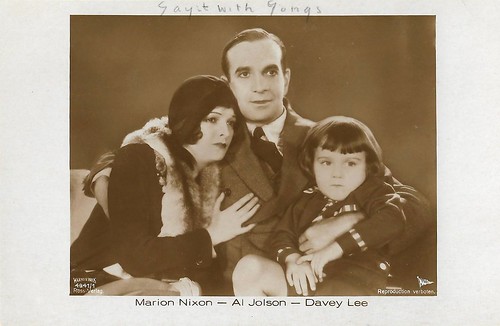Al Jolson, Marion Nixon and Davey Lee in Say it with Songs