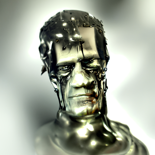 'Frankenstein made of liquid metal CryEngine' Disco Diffusion v5.2