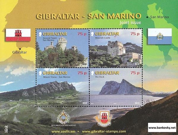 Známky Gibraltar 2010 Atrakcie Gibraltaru hárček MNH