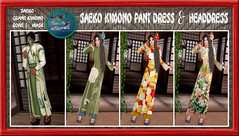 BamPu Legacies~Saeko Collection Kimonos Mens & Ladies