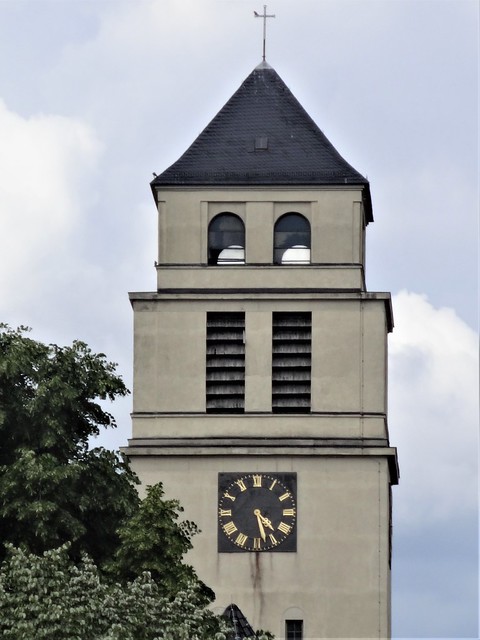 1911/12 Berlin Kirchturmuhr an evangelischer Markus-Kirche 51mH von Jürgen Bachmann/Peter Jürgensen Karl-Stieler-Straße 8 in 13167 Steglitz
