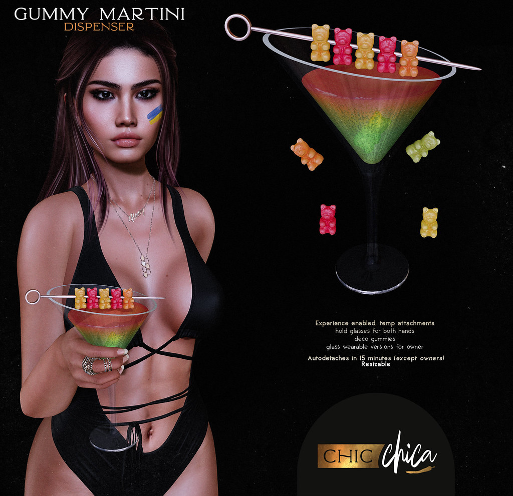 Gummy martini by ChicChica @ Cosmopolitan