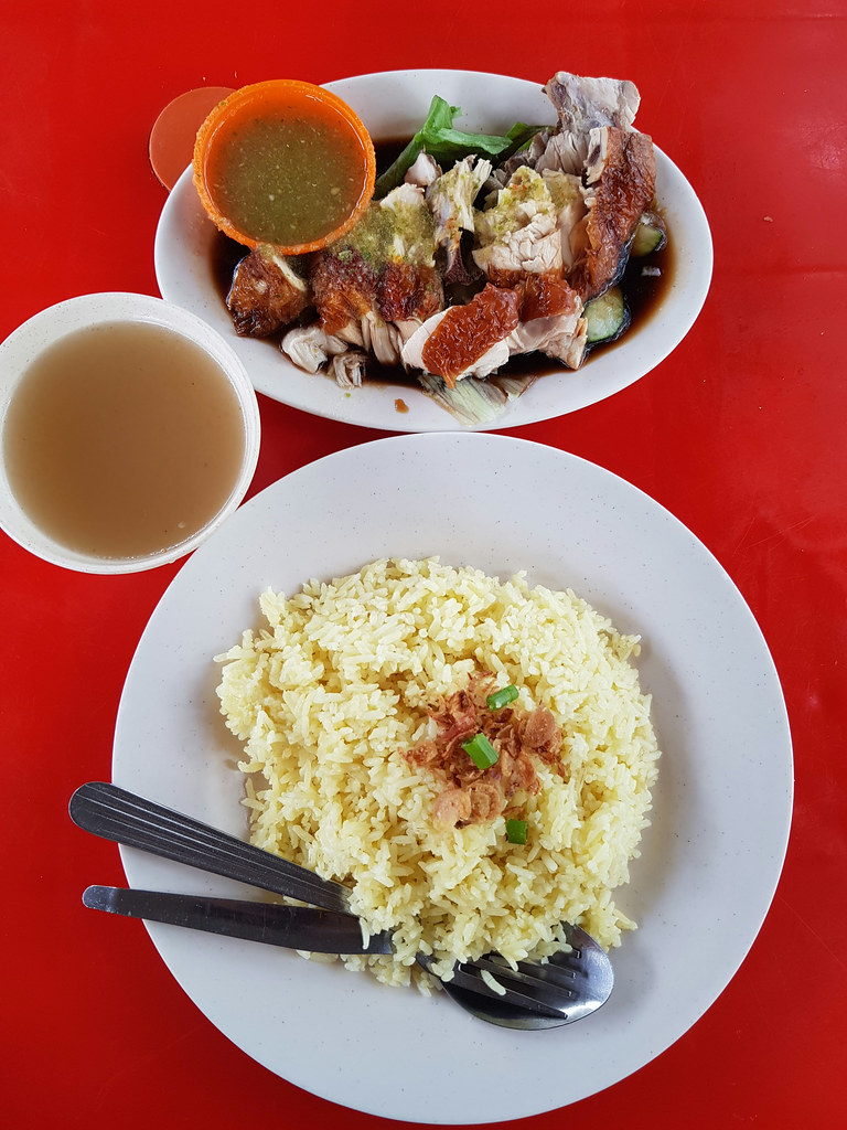 雞飯 Chicken Rice rm$5.50 @ Nasi Ayam Sharif Food Truck Rymba Hills in PJ Sunway Damansara