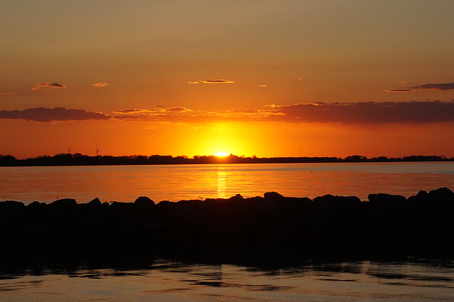 Sunset. Lake Erie. Ohio