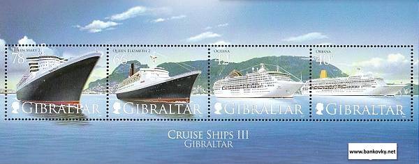 Známky Gibraltar 2007 Lode nerazítk. hárček MNH