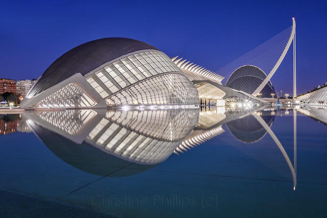 Valencia - the amazing City of Arts and Science - The building shaped like a scene from Twenty Thousand Leagues under the Sea - Christine Phillips