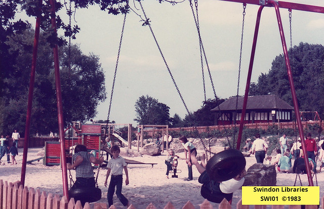 1983: Playground at Coate Water, Swindon