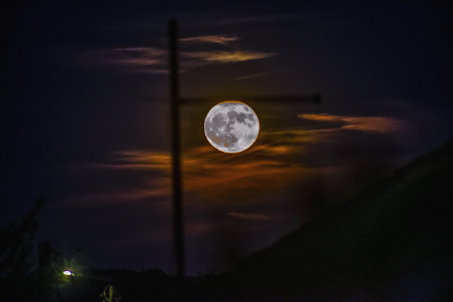 Full Moon tonight (Strawberry Super Moon) - Featured in Flickr Explore