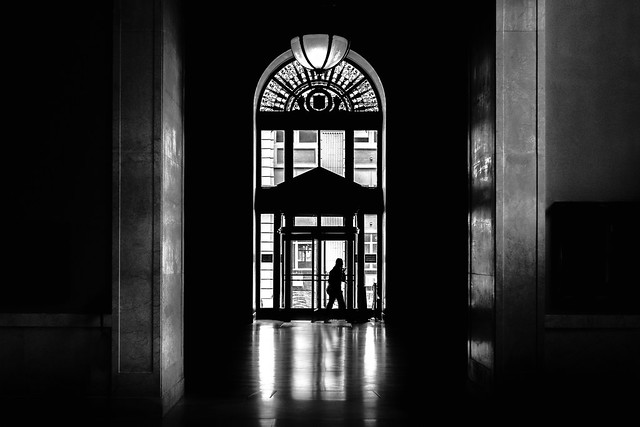 Exiting the James A. Farley Post Office, NYC...