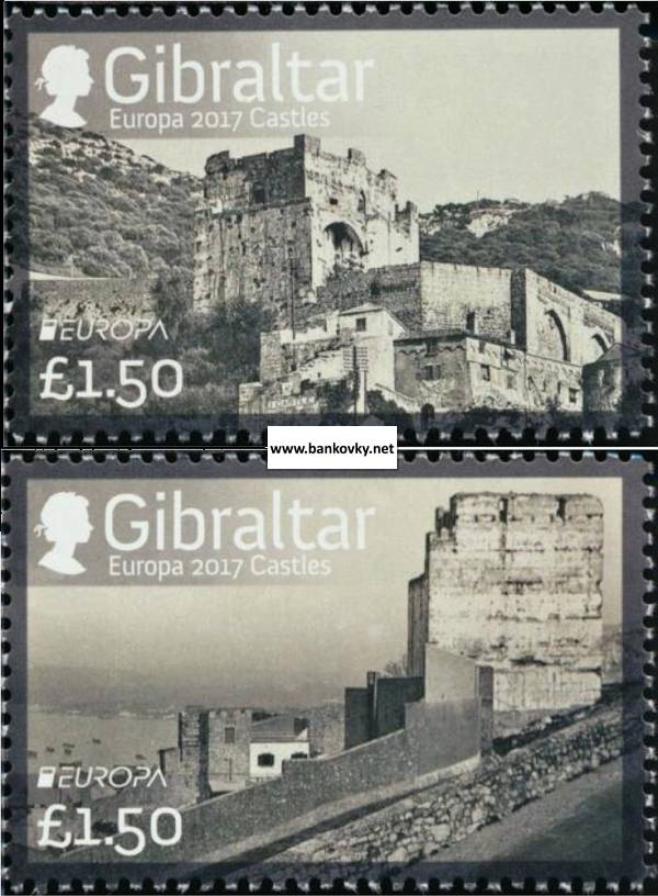 Známky Gibraltar 2017 Pevnosti a hrady séria MNH