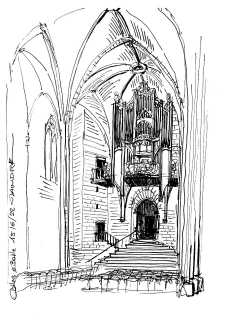 Celles-sur-Belle, l'orgue de l'abbatiale