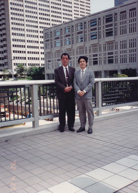 苏老师与冯正虎在日本（1992年4月29日）