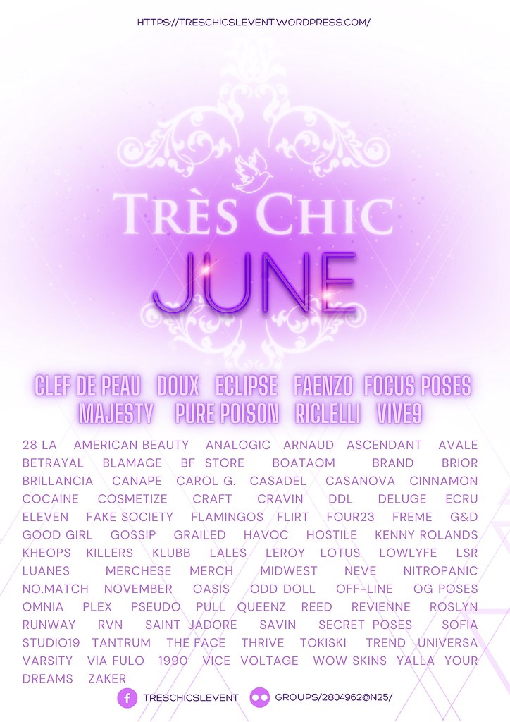 TRES CHIC @JUNE ROUND –  17th of June (12PM SLT)