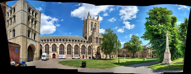 St Edmundsbury Cathedral from the North side stitch..