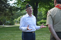 Rep. Ackert participated in a American Flag retirement ceremony with American Legion Post 52 and Boy Scout Troop 65.