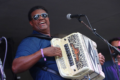 Chubby Carrier at Louisiana Cajun Zydeco Fest - June 11, 2022. Photo by Demian Roberts.