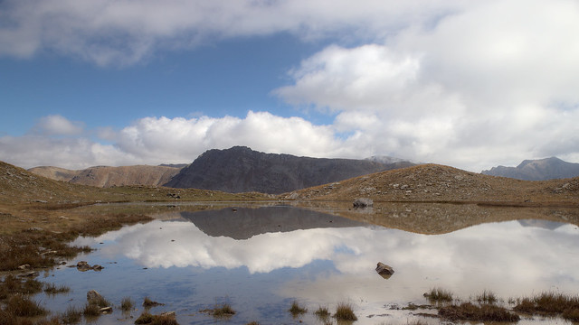 Reflections on an alpine lake (1)