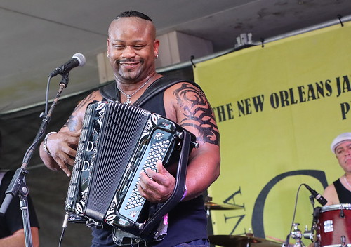 Dwayne Dopsie at Louisiana Cajun Zydeco Fest - June 11, 2022. Photo by Demian Roberts.