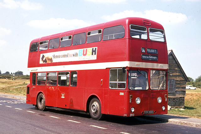 Plymouth City Bus . 200 DDR200C . Yelverton , Devon . June-1975 .