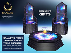 Exclusive GIFTS Galactic Pride Throne Seats Table Dispenser Sanjak