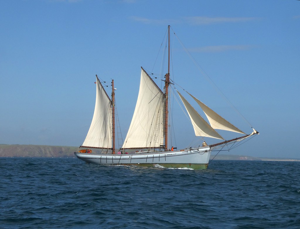 The Ketch Irene off the Milford Haven Heads