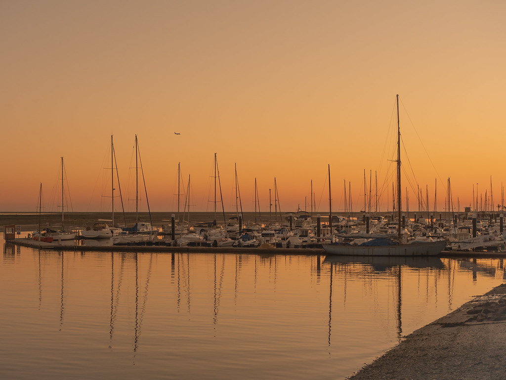 Port of Olhao, sunset
