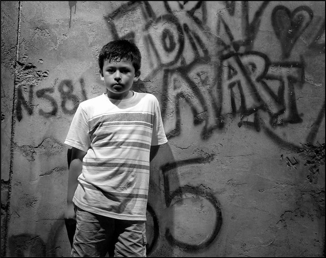 Dylan by Graffiti Wall