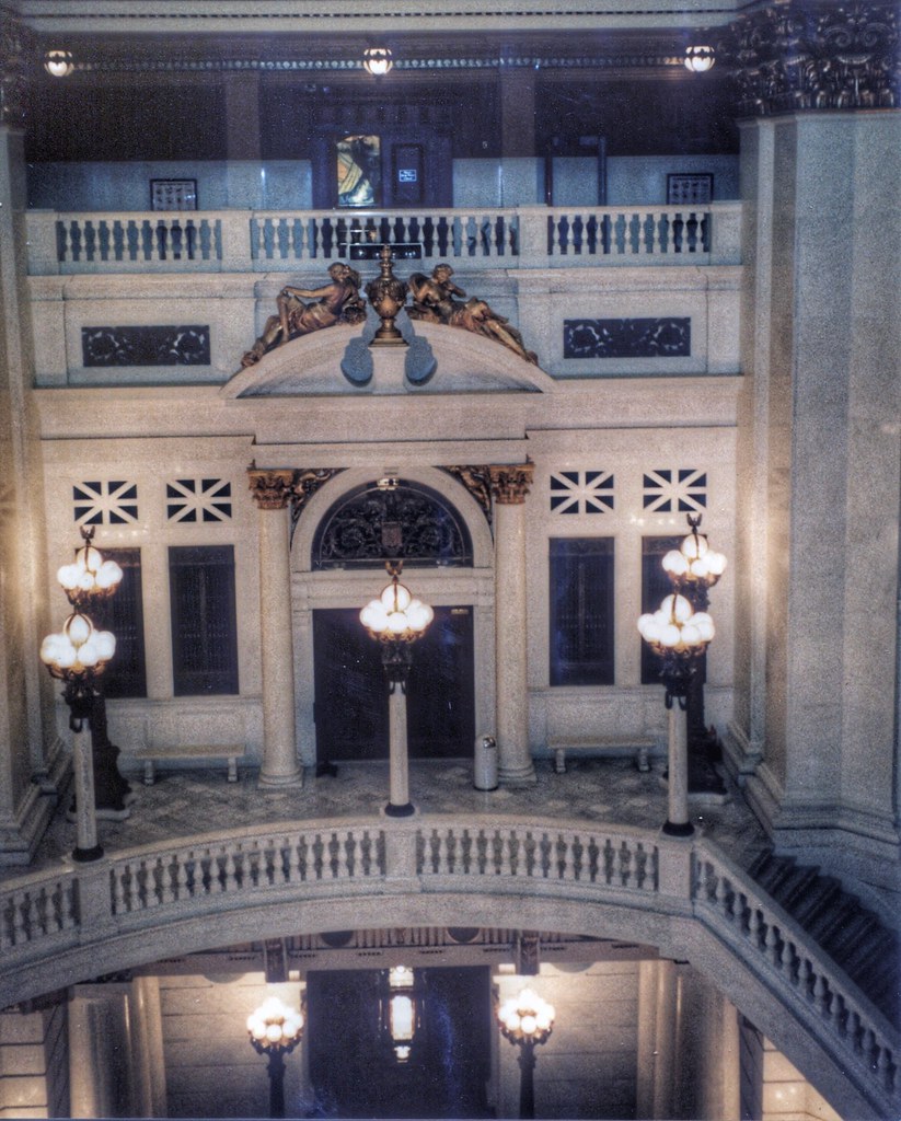 Luzerne County Courthouse - Main Lobby Entrance - Wilkes Barre - Historic