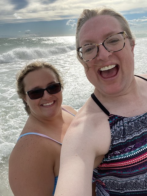 Oh the Beach!  The water was soooo warm!
