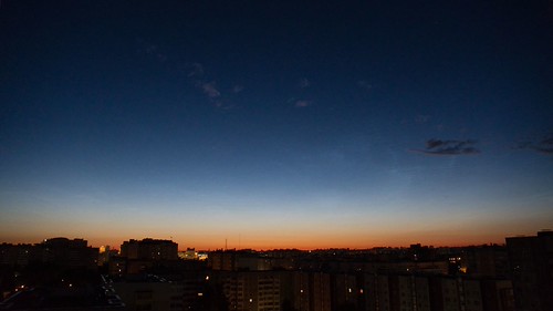 Early Sunrise In Minsk by lemmingby, And some barely noticeable trace s of the noctilucent cloudsminsk belarus sunrise morning early sky 