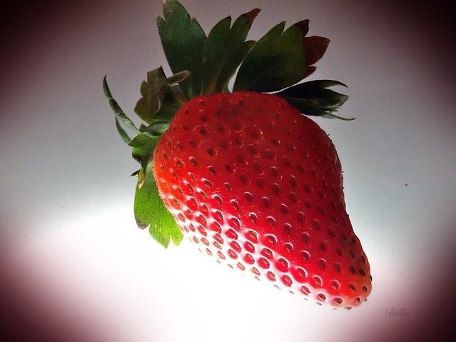 Single strawberry……