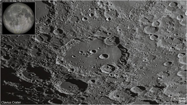 Clavius Crater on Earth’s Moon