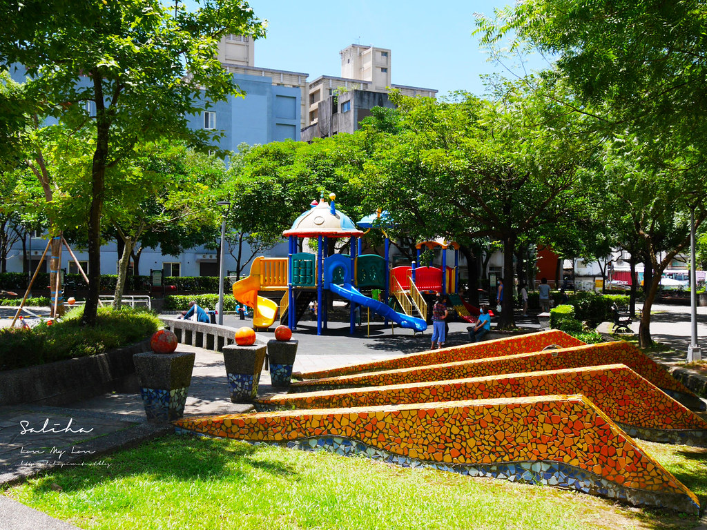 台北萬隆景點台北市區秘境文山景美運動公園適合慢跑的紅磚土跑道 (4)