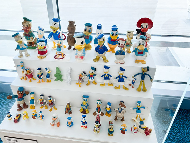 Collection of Donald Duck memorabilia