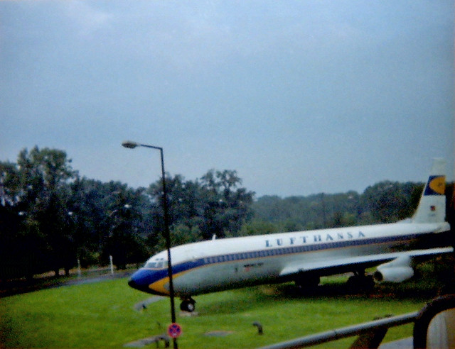 Berlin 1987 TXL Flughafen Tegel Boeing 707 Lufthansa