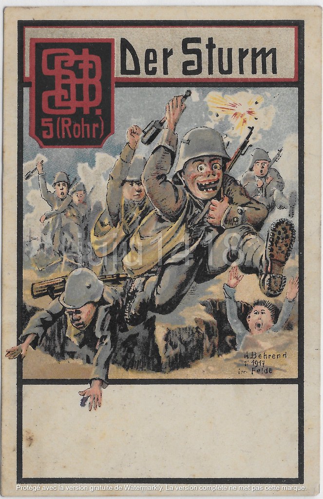 "Der Sturm" Sturm-Bataillon 5 (Rohr) by Behrend in 1917