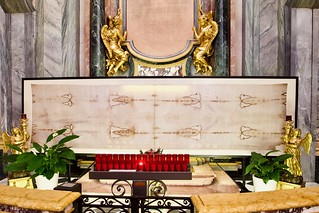 Replik des Turiner Grabtuchs in Chiesa della Santissima Annunziata, 17. Jh.